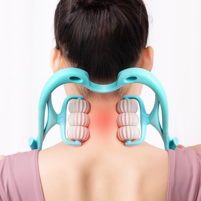 Neck Massager with 6 Roller Balls – Pain Relief for Neck, Shoulders & Legs