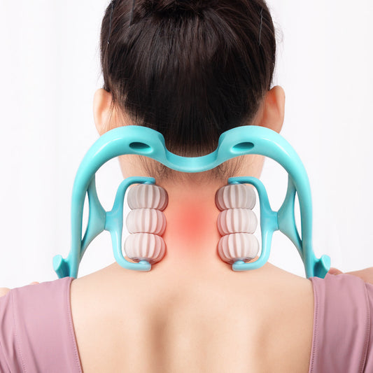 Neck Massager with 6 Roller Balls – Pain Relief for Neck, Shoulders & Legs