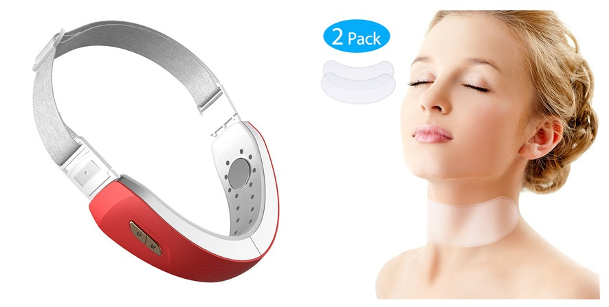 V-Shaped Face Lifting Device – Vibrating EMS Skin Firming & Anti-Aging Tool